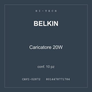 Belkin Caricatore 20W — conf. 10 pz