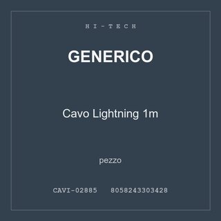 Generico Cavo Lightning 1m — pezzo