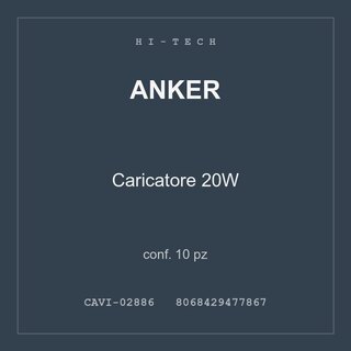 Anker Caricatore 20W — conf. 10 pz