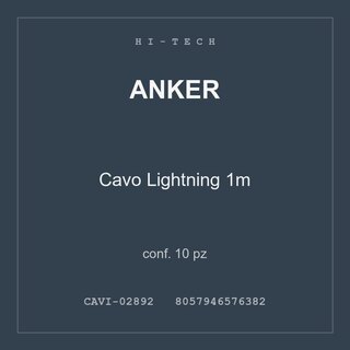 Anker Cavo Lightning 1m — conf. 10 pz