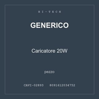 Generico Caricatore 20W — pezzo