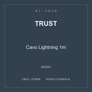 Trust Cavo Lightning 1m — pezzo