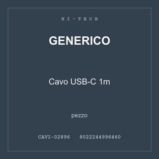 Generico Cavo USB-C 1m — pezzo