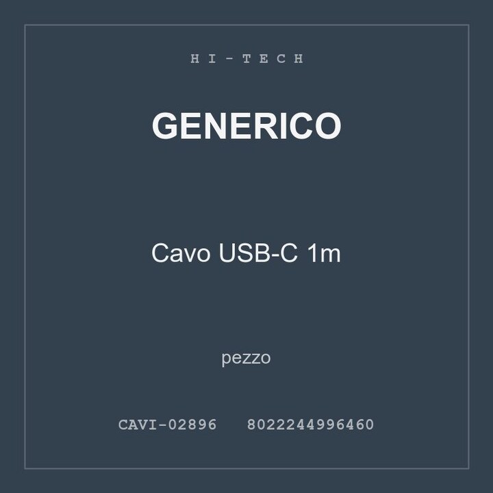 Generico Cavo USB-C 1m — pezzo