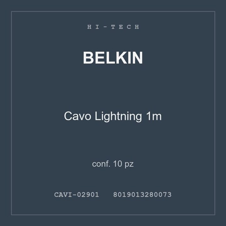 Belkin Cavo Lightning 1m — conf. 10 pz