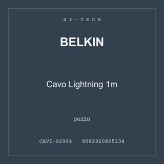 Belkin Cavo Lightning 1m — pezzo