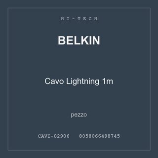 Belkin Cavo Lightning 1m — conf. 2 pz