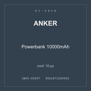 Anker Powerbank 10000mAh — conf. 10 pz