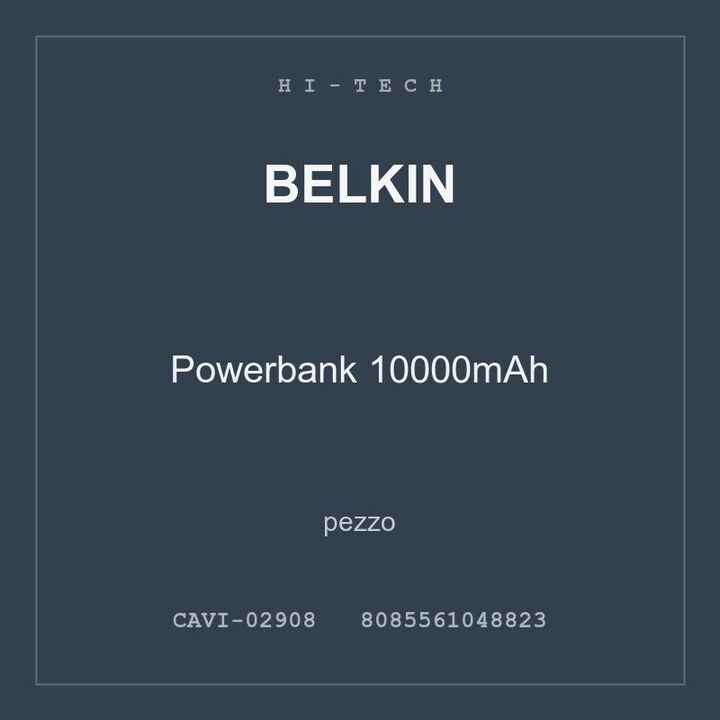Belkin Powerbank 10000mAh — conf. 2 pz