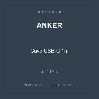 Anker Cavo USB-C 1m — conf. 10 pz