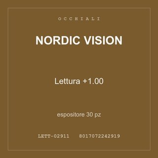 Nordic Vision Lettura +1.00 — espositore 30 pz