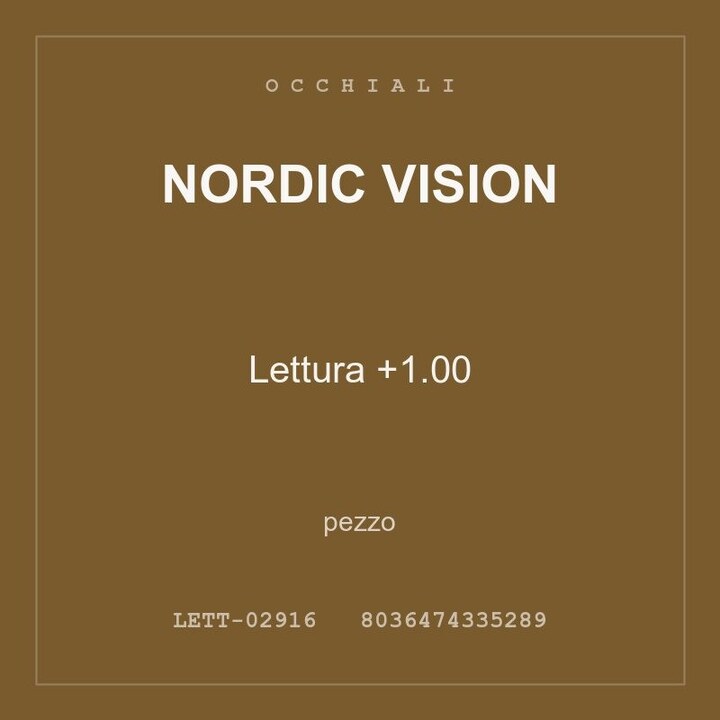 Nordic Vision Lettura +1.00 — conf. 2 pz