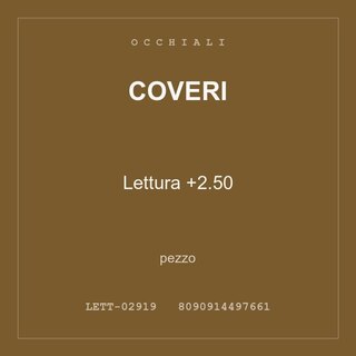 Coveri Lettura +2.50 — pezzo