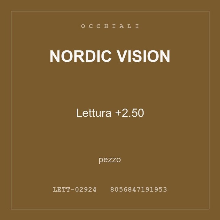 Nordic Vision Lettura +2.50 — pezzo