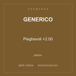 Generico Pieghevoli +2.00 — pezzo