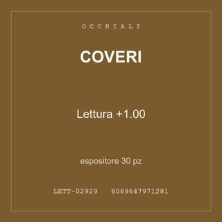 Coveri Lettura +1.00 — espositore 15 pz