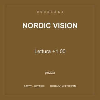Nordic Vision Lettura +1.00 — conf. 3 pz