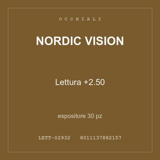 Nordic Vision Lettura +2.50 — espositore 15 pz