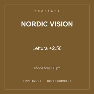 Nordic Vision Lettura +2.50 — espositore 60 pz