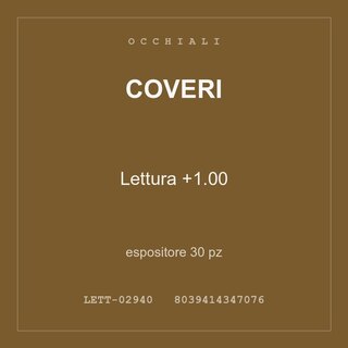 Coveri Lettura +1.00 — espositore 60 pz