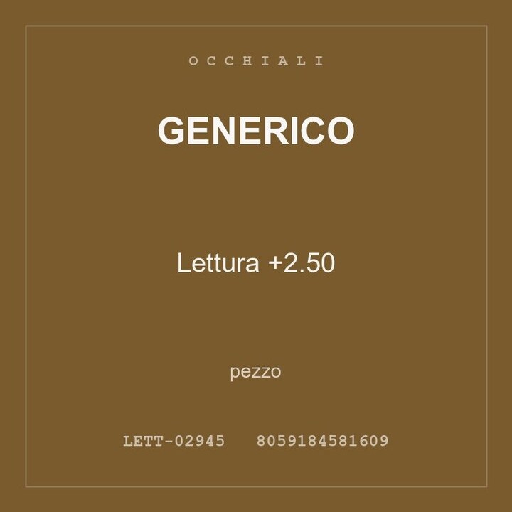 Generico Lettura +2.50 — pezzo