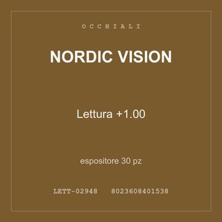 Nordic Vision Lettura +1.00 — espositore 60 pz