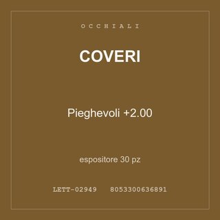 Coveri Pieghevoli +2.00 — espositore 30 pz