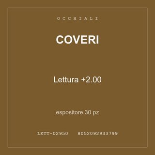 Coveri Lettura +2.00 — espositore 30 pz