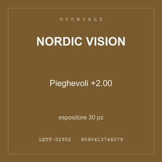 Nordic Vision Pieghevoli +2.00 — espositore 30 pz