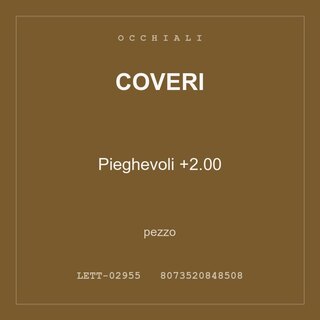Coveri Pieghevoli +2.00 — pezzo