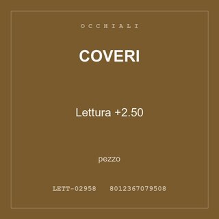 Coveri Lettura +2.50 — conf. 2 pz