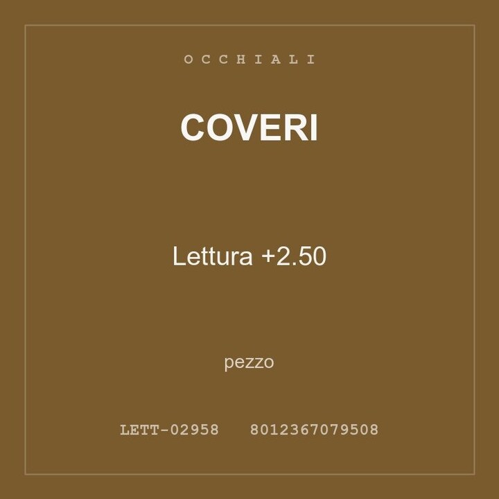 Coveri Lettura +2.50 — conf. 2 pz