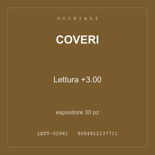 Coveri Lettura +3.00 — espositore 60 pz