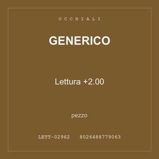 Generico Lettura +2.00 — pezzo