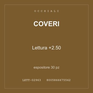Coveri Lettura +2.50 — espositore 15 pz