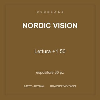 Nordic Vision Lettura +1.50 — espositore 15 pz