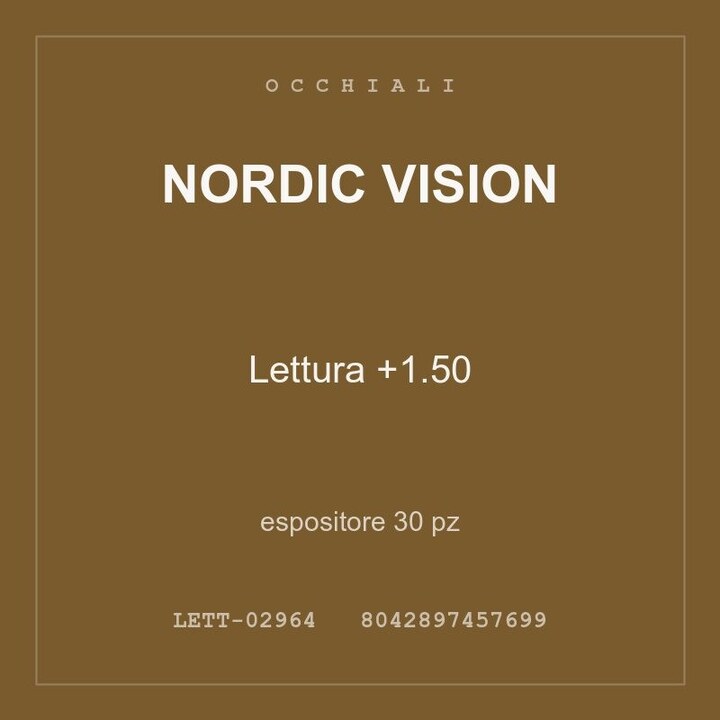 Nordic Vision Lettura +1.50 — espositore 15 pz
