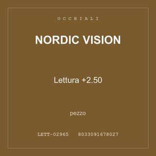 Nordic Vision Lettura +2.50 — conf. 3 pz