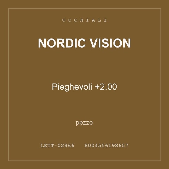 Nordic Vision Pieghevoli +2.00 — conf. 2 pz