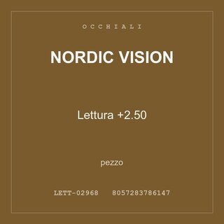 Nordic Vision Lettura +2.50 — conf. 4 pz