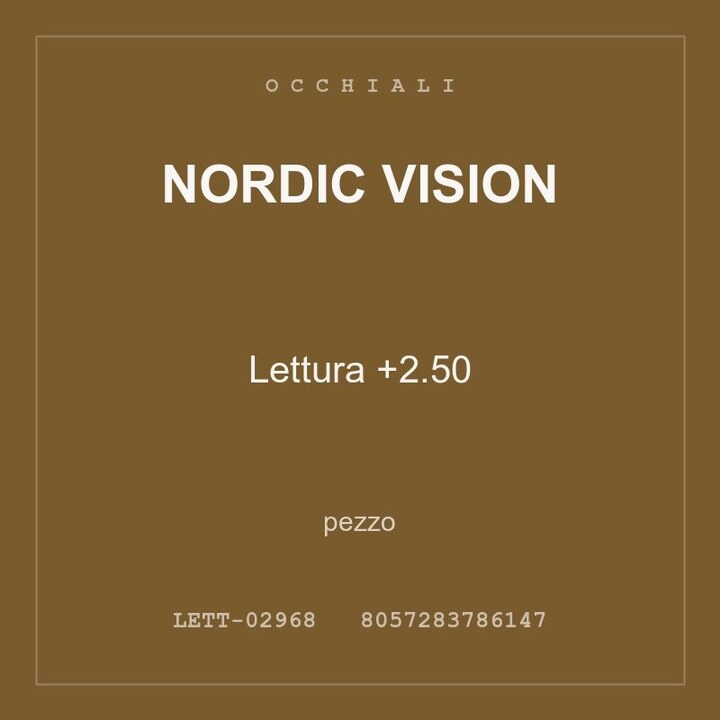 Nordic Vision Lettura +2.50 — conf. 4 pz