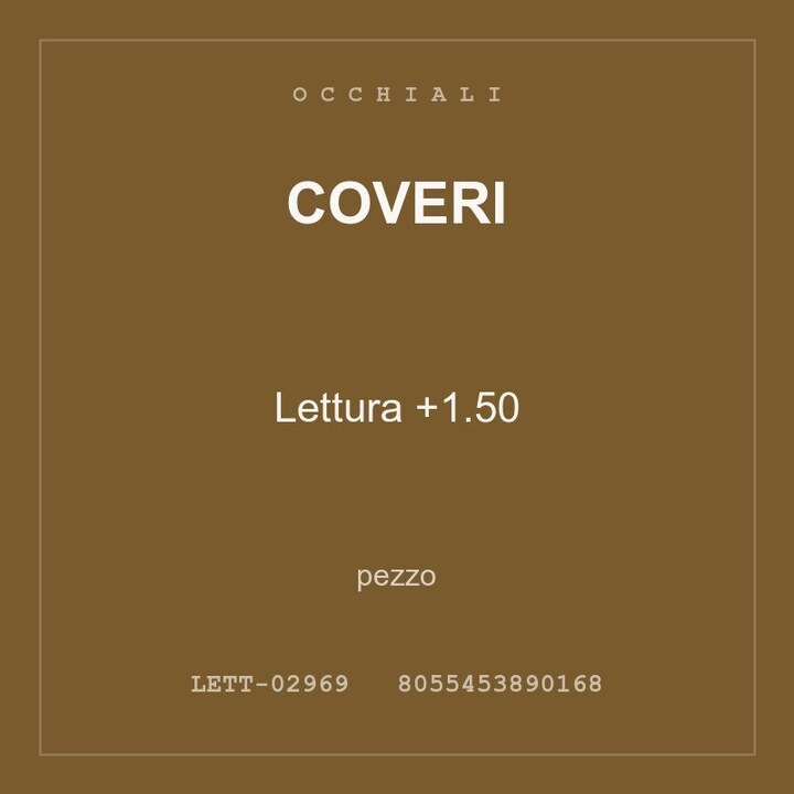 Coveri Lettura +1.50 — conf. 3 pz