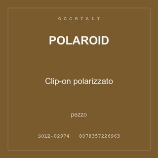 Polaroid Clip-on polarizzato — pezzo