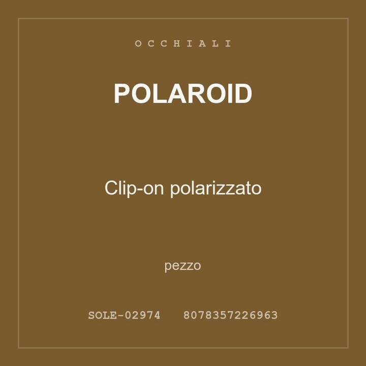Polaroid Clip-on polarizzato — pezzo
