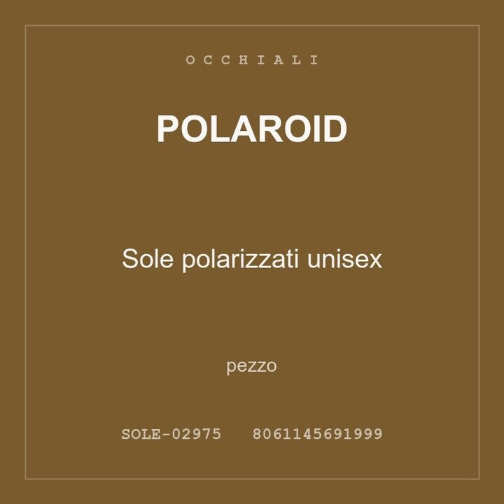 Polaroid Sole polarizzati unisex — pezzo