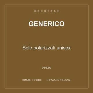 Generico Sole polarizzati unisex — pezzo