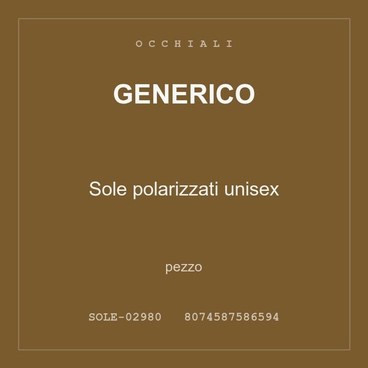 Generico Sole polarizzati unisex — pezzo