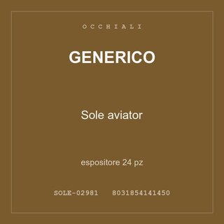 Generico Sole aviator — espositore 24 pz