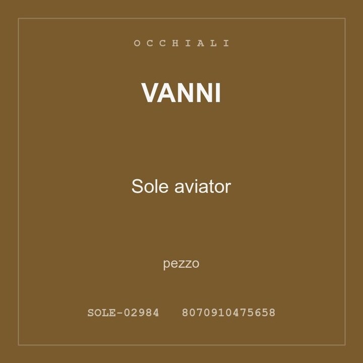 Vanni Sole aviator — conf. 2 pz