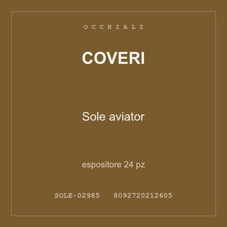 Coveri Sole aviator — espositore 24 pz